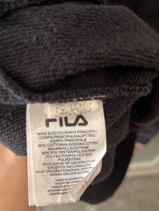 Sudadera Fila French Terry M Negra