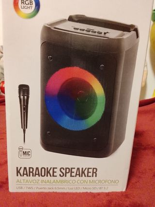 Altavoz Karaoke con Micrófono