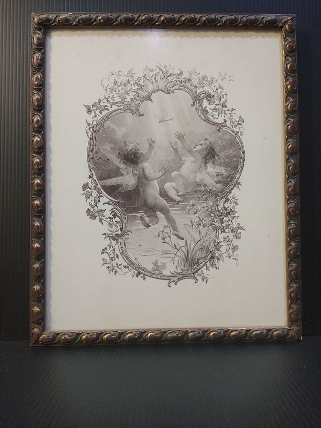 Láminas de querubines enmarcadas