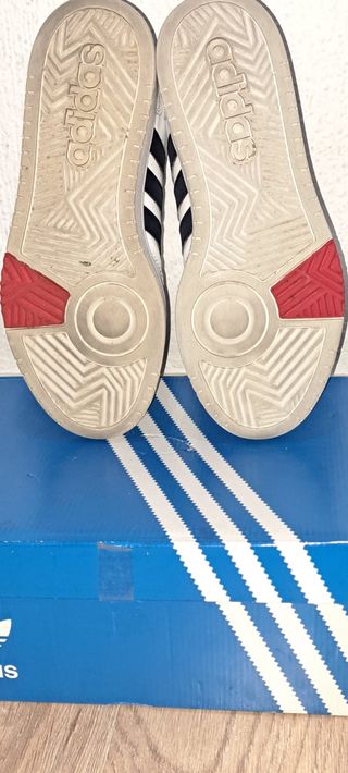 Zapatillas Adidas Talla 41 Blancas y Negras