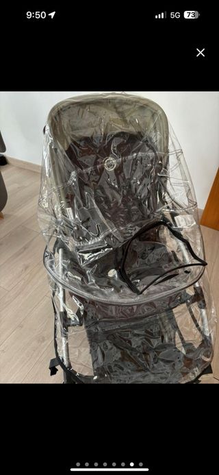 Bugaboo Bee Negro + Plástico Lluvia