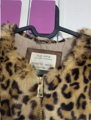 Chaleco de pelo estampado leopardo