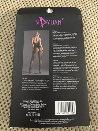 Sexy Lencería de malla para mujer conjunto body