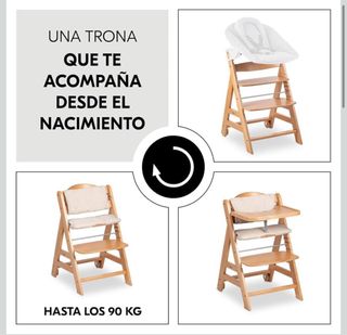 Trona bebé Hauck Beta Plus Madera Evolutiva