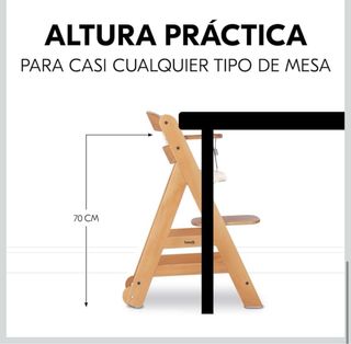 Trona bebé Hauck Beta Plus Madera Evolutiva