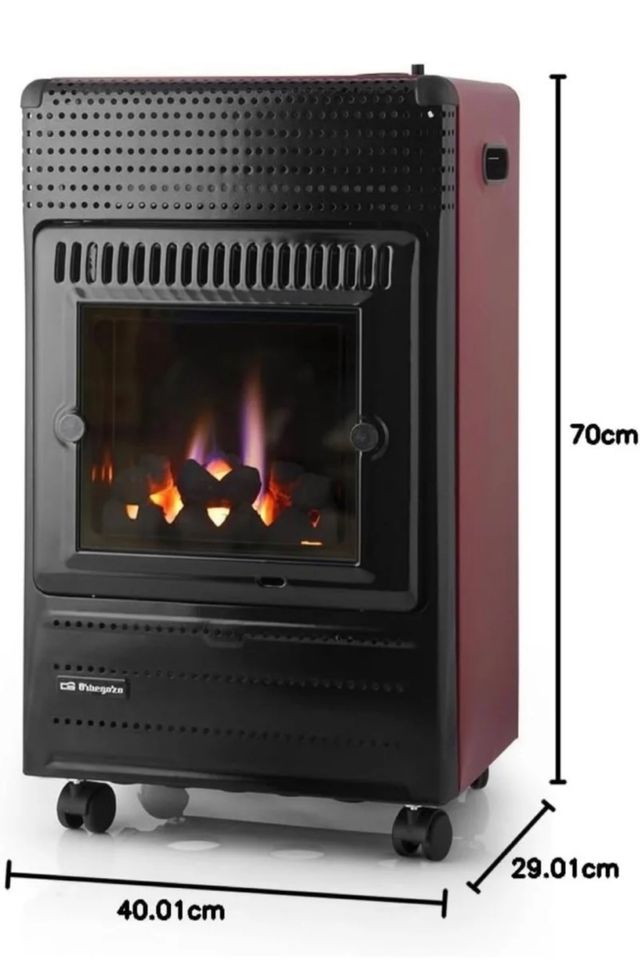Estufa Orbegozo Negra y Roja
