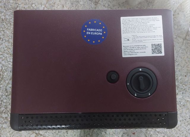 Estufa Orbegozo Negra y Roja