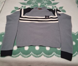 Jersey Gris y Negro con Rayas