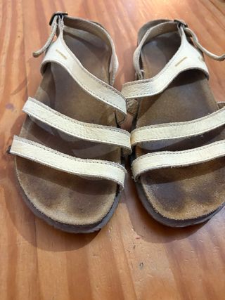 Sandalias El Naturalista Piel Beige
