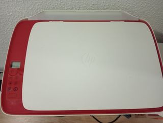 Impresora y Escáner HP Roja y Blanca