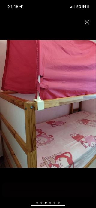 Dosel para cama KURA rosa Ikea