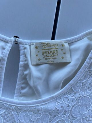 Vestido blanco Disney con estampado