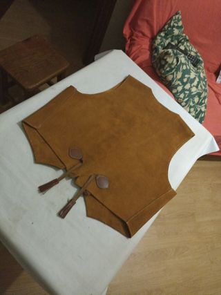 Chaleco de cuero de caballista
