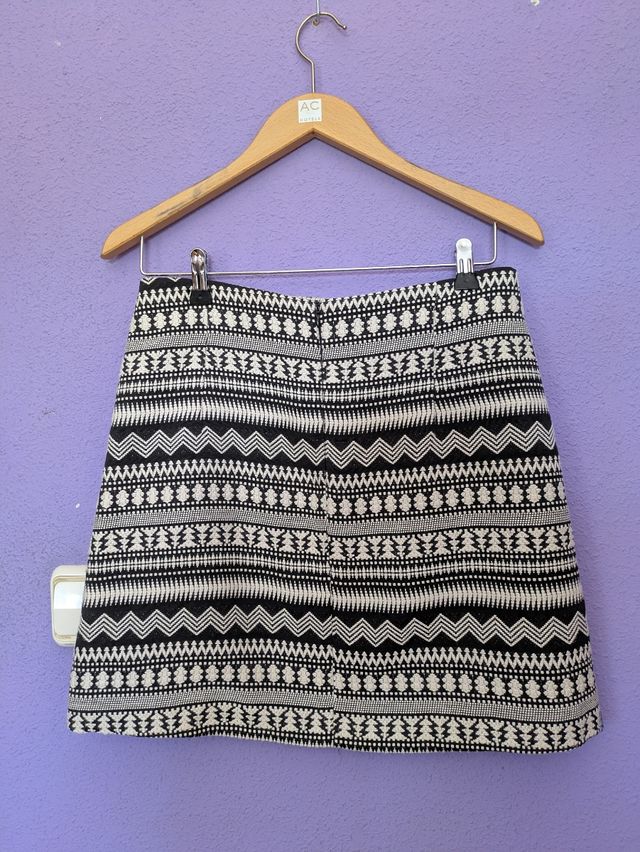 Gonna El Corte Inglés con stampa geometrica