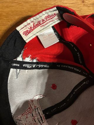 Cappello Chicago Bulls Mitchell & Ness Rosso