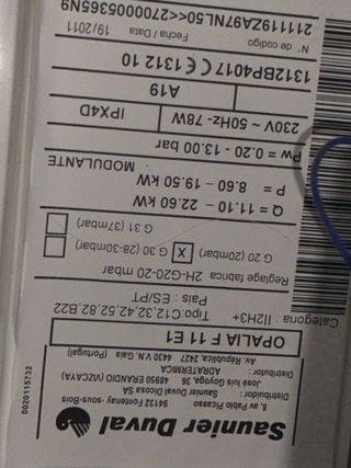 Calentador Saunier Duval Gas Natural Blanco