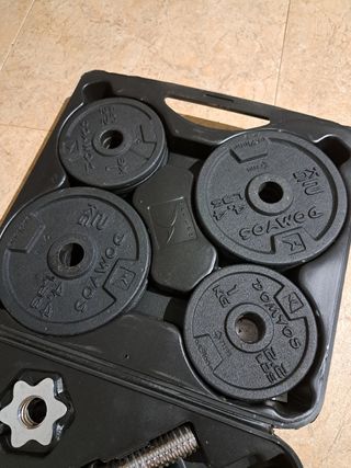 Maletín Mancuernas Decathlon 20kg
