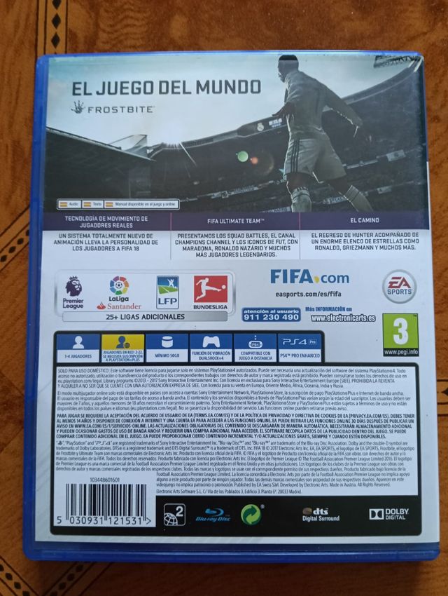 FIFA 18 - Juego de PS4