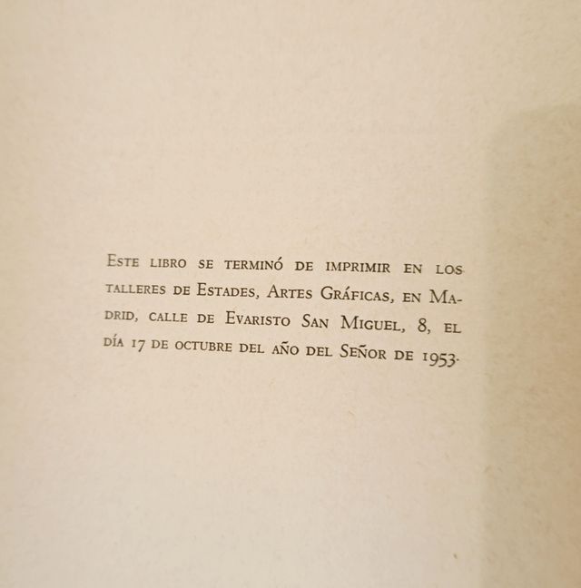 Libro antiguo ambiciones españolas 1953