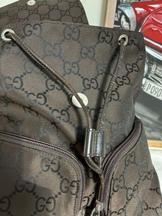Zaino Gucci GG Canvas brown in tela