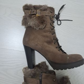 Stivaletti donna pelle e camoscio tg.39