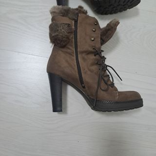 Stivaletti donna pelle e camoscio tg.39