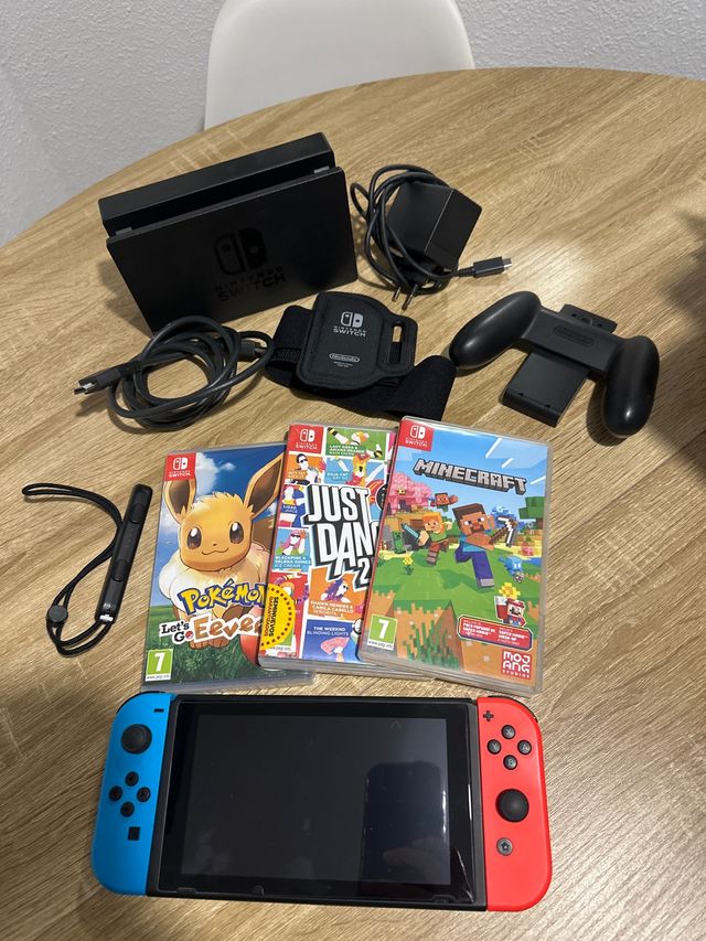 Nintendo Switch con juegos y accesorios