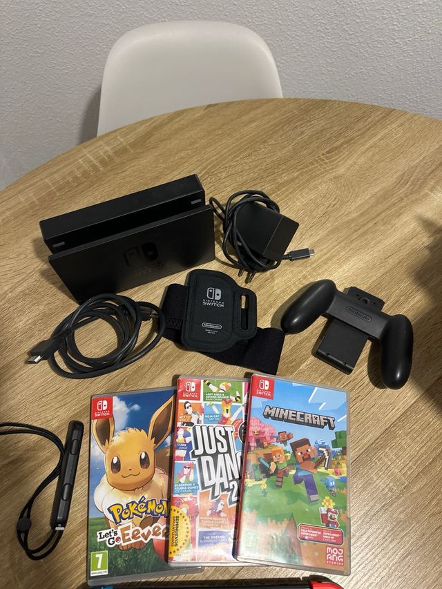 Nintendo Switch con juegos y accesorios
