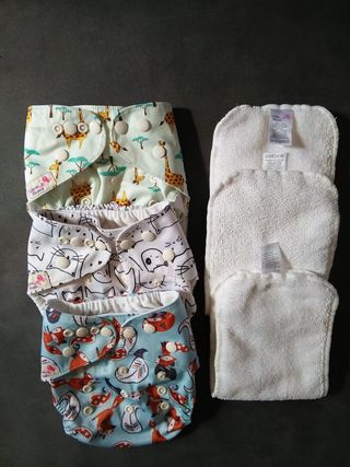 3 Pañales Tela Little Bloom