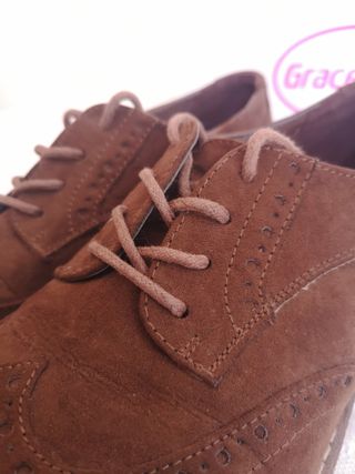 Zapatos Graceland piel marrón talla 38