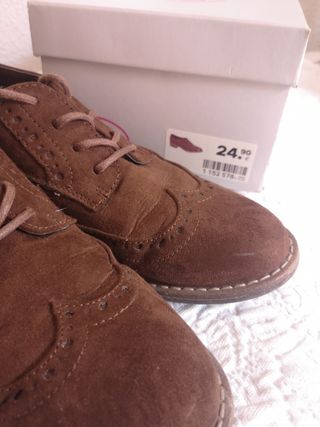 Zapatos Graceland piel marrón talla 38