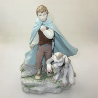 Lladro Frodo y Gollum Edición Limitada 119/500