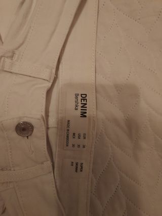 Pantalón Denim Bershka Talla 38