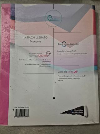 LA. Economia 1 Bachillerato. Libro alumno. ANDA...