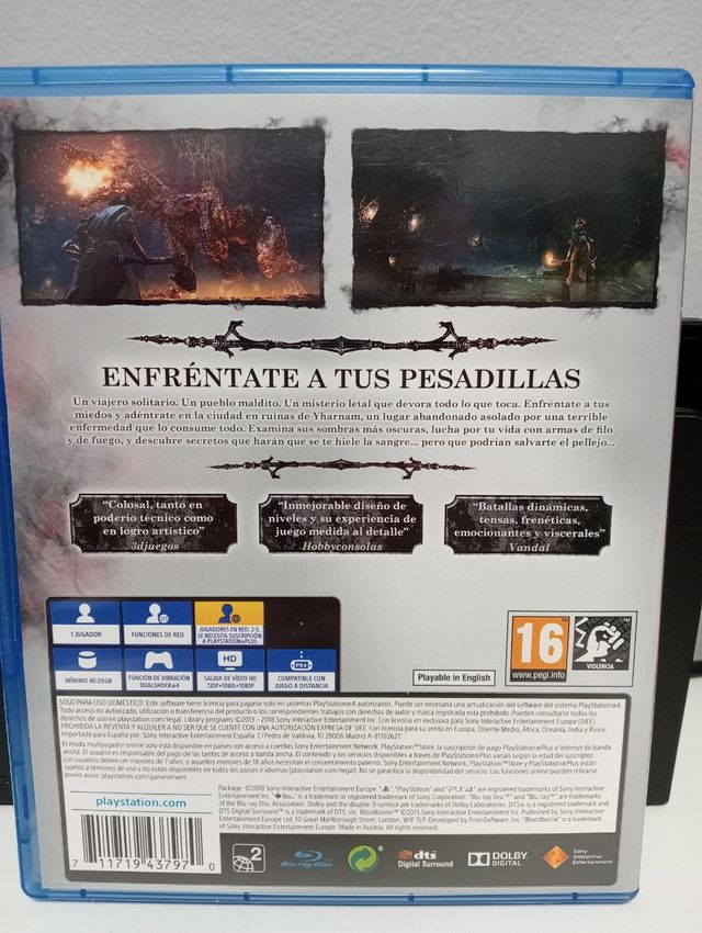 Juego de PS4 Bloodborne PlayStation.