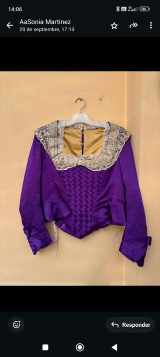 Corpiño de Fallera Morado