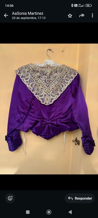 Corpiño de Fallera Morado