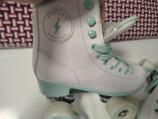 Patines Flamingueo Blancos y Menta