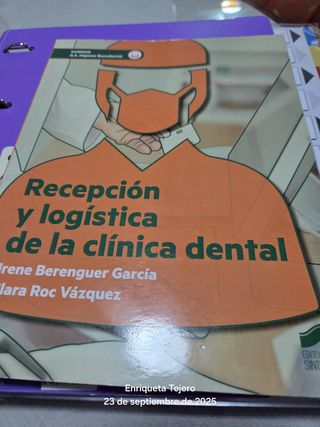 Recepción y logística de la clínica dental