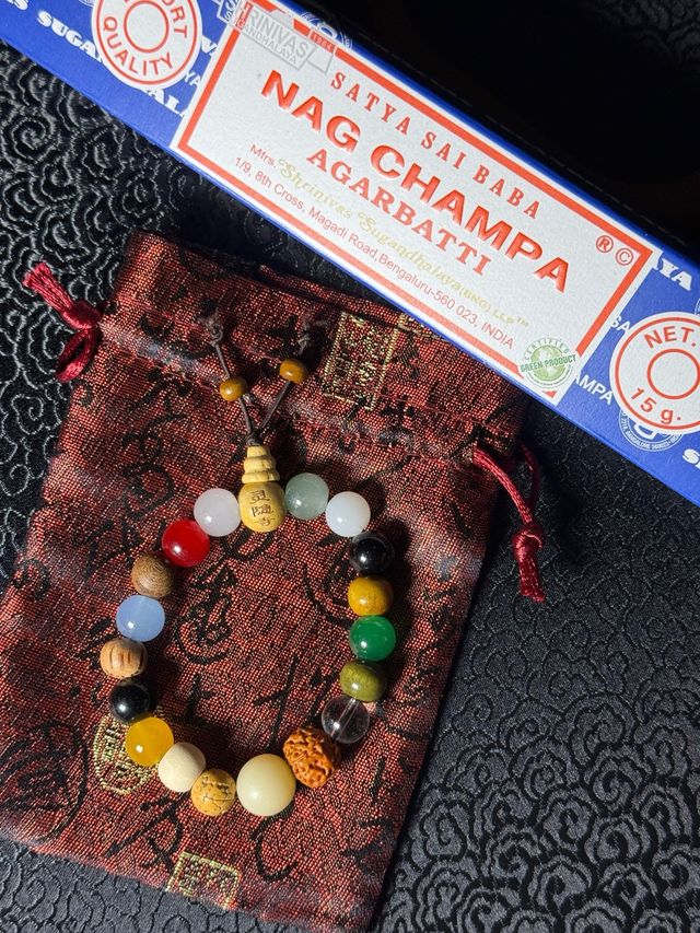 Pack Pulsera Budista Ritualizada + Incienso Nag