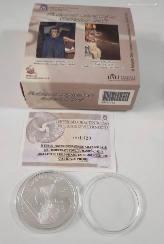MONEDA 10 EUROS DALÍ