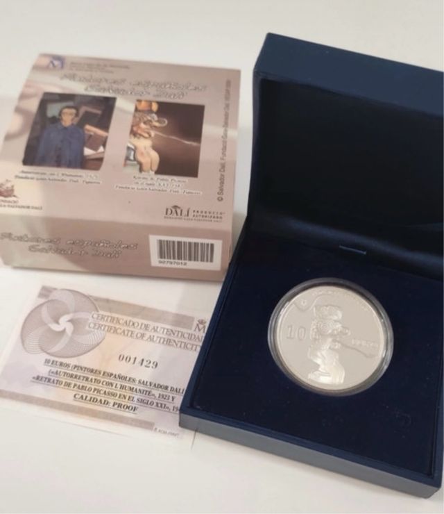 MONEDA 10 EUROS DALÍ