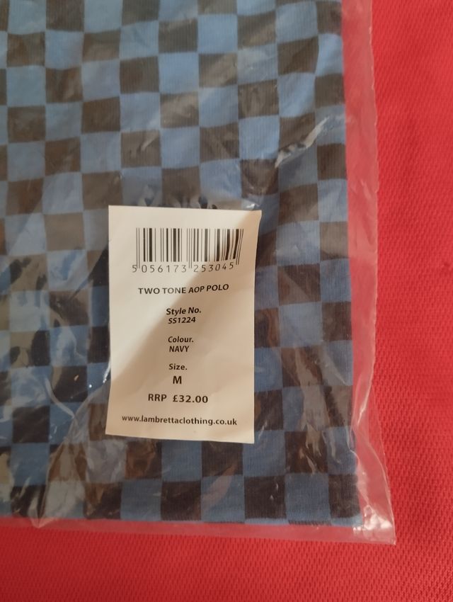 NUEVO POLO Lambretta Talla M Checker