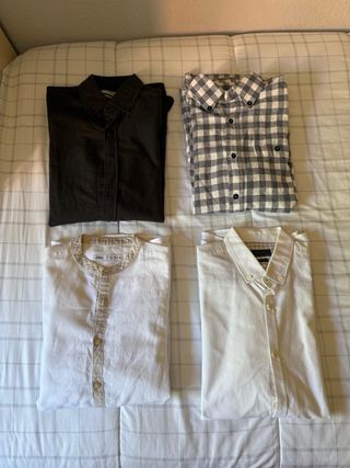 Variedad de camisas de hombre, talla S o M 