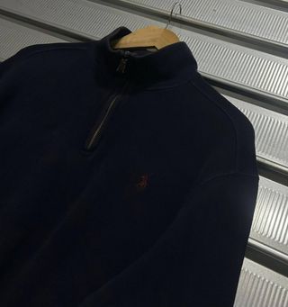 Polo Ralph Lauren pullover zip uomo blu