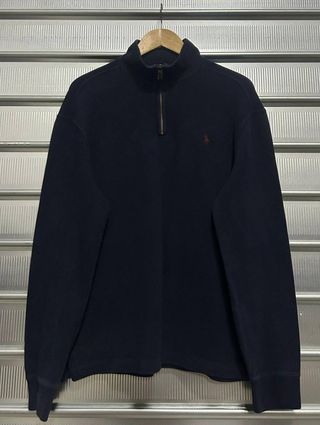 Polo Ralph Lauren pullover zip uomo blu