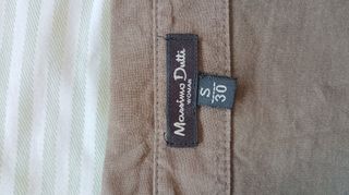 Camiseta Massimo Dutti Mujer Talla S Verde Oliva