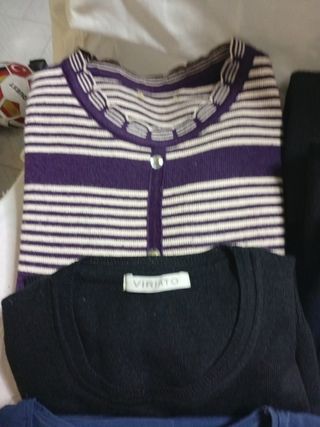 Lote jerseys y camisetas mujer