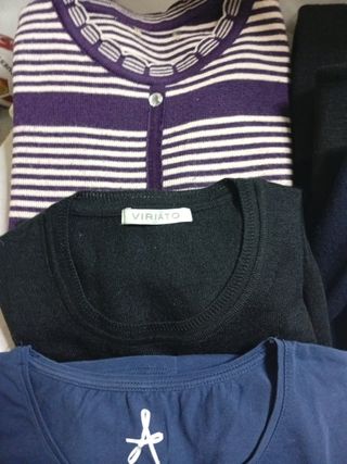 Lote jerseys y camisetas mujer