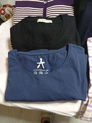Lote jerseys y camisetas mujer